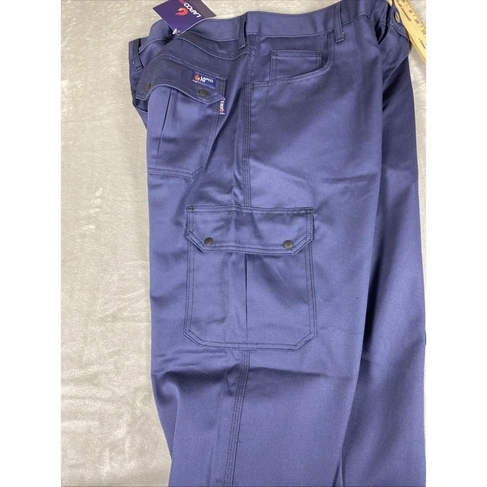 Lapco FR Cat2 Cargo Pants Men's 40X32 Navy Blue FR NEPA 2112 NWT